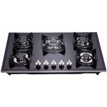 Deli-Kit 30 inch Gas Cooktop Tempered Glass 5 Burners Stove Top Dual Fuel Gas Hob NG/LPG Convertible DK157-A01S