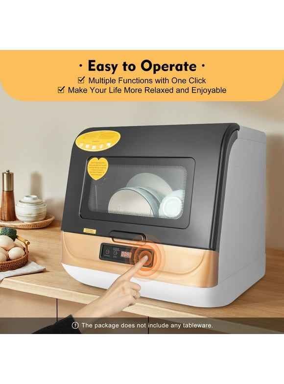 157dfde0-4790-4cf8-9621-e9488e082cd5.31cd59aa05ea978576ec23cee92170fb.jpeg 7.8L Portable Countertop Dishwasher, 800W Desktop Installation-Free Dishwasher for Kitchen - Image 1
