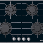Gas cooktop with 4 burners