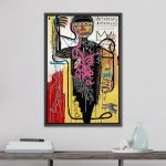 Basquiat Pop Culture Master Artist Fine Art Illustrations  by Jean-Michel Basquiat Painting Print on Canvas