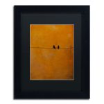 Bird Pair Yellow  by Nicole Dietz on Canvas