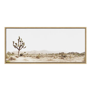 22LoneJoshuaTree28x38HFC22onCanvas.jpg Lone Joshua Tree 28x38 H FC on Canvas - Image 1