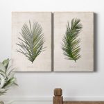 Palm Botanical I  2 - Pieces on Canvas
