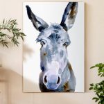 Sweet Donkey II  Painting Print on Canvas