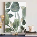 Water Leaves I  on Canvas
