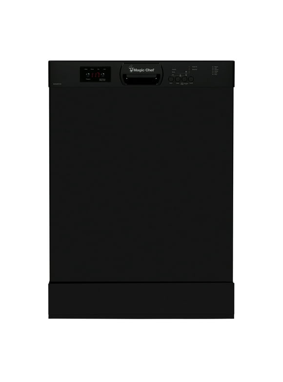 25670598-5837-412c-8a9d-9adc7424f639.915c5d98e035300b8c0912a3db23995c.jpeg Magic Chef 24 in. Black Front Control Built-in Stainless Steel Tall Tub Dishwasher in Black - Image 1