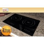 True Induction TI-2B Built-in 858UL Certified, 23-inch Dual Induction Cooktop 1800/1750W Glass-Ceramic Top
