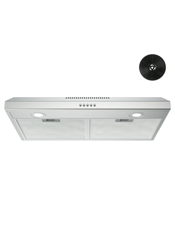 446aedec-a0e3-41bd-a40c-153ce06ab20f.4ff9164ea6a2fa0f3ab2104fbe32c985.jpeg FIREGAS Under Cabinet Range Hood 30 inch with Ducted/Ductless Convertible,Kitchen Hoods Over Stove Vent, LED Light - Image 1