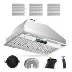 30 inch Built-in/Insert Range Hood, 900 CFM Ducted/Ductless Insert Range Hood with Charcoal Filter