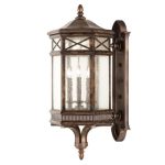 Three Light Outdoor Wall Mount