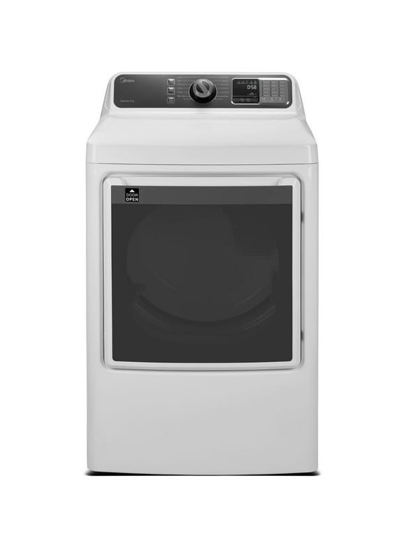 63172891-0478-43e2-95dc-19bdca858570.46974d6b57fcbb9cf388a35d7707f207.jpeg Midea 7.5-Cu. Ft. Front Load Electric Dryer, White - Image 1