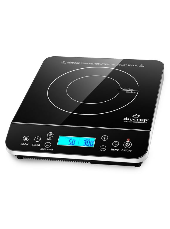 637aa3d3-4ed3-4a68-aa2d-b781bfa2f55c.5afae1474eedd0d18f58d22426440000.jpeg Duxtop Portable Induction Cooktop, Countertop Burner Induction Hot Plate with LCD Sensor Touch 1800 Watts, Silver 9600LS/BT-200DZ - Image 1