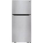 LG LTCS20020S 30" Wide 20.2 Cu. Ft. Energy Star Rated Top Freezer Refrigerator - Stainless Steel NEW