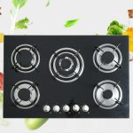 30 Inch Gas Cooktop Gas Hob Stovetop Natural Gas Cooktops Tempered Glass Cooktop Stove Gas Stove Cooktop with 5 Burner Built-in Gas Cooker Tempered Glass 30 inch 5 Burners
