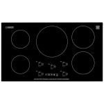 Equator 36" Black Built in Induction Cooktop 5 Burner with 9 Power Levels