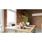 Cough and Sneeze Guard 1 Panel Desk Privacy Panel with Pass Through Window