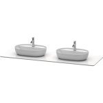 Luv Console with Two Sink Cut-Outs White