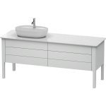 Luv Two Drawer Floorstanding Vanity Unit White