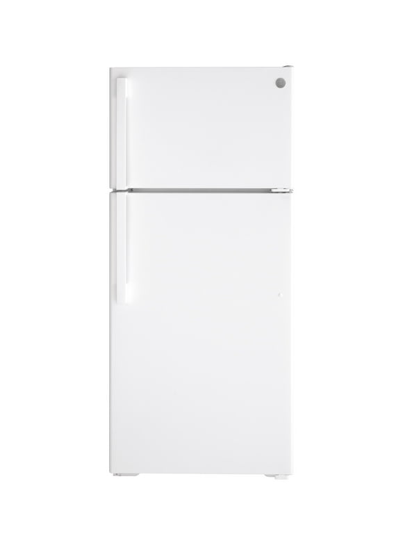 GE-28-Inch-Freestanding-Top-Freezer-Refrigerator-with-16-63-cu-Ft_efb38cc8-c05f-48bd-b798-513abdf356bf.d00d31f9a5a014335d71fafc10502747.jpeg GE 28 Inch Freestanding Top Freezer Refrigerator with 16.63 cu. Ft - Image 1