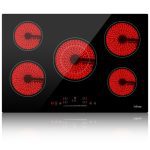 IsEasy Electric Stove Top, 30" 5 Burners Induction Cooktop, 8200W 240V