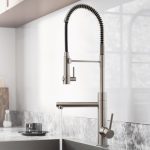 KRAUS Artec Pro 2-Function Commercial Style Pre-Rinse Kitchen Faucet with Soap Dispenser in Spot Free Stainless Steel