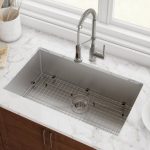 KRAUS 28" Undermount 16 Gauge Single Bowl Stainless Steel Small Radius Kitchen Sink
