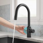 KRAUS Oletto Touchless Pull-Down Kitchen Faucet in Matte Black