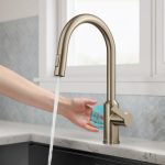 KRAUS Oletto Touchless Pull-Down Kitchen Faucet in Spot-Free Antique Champagne Bronze