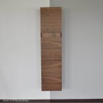 Wall-mount tall storage cabinet with adjustable shelves and two internal  …