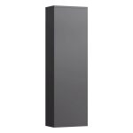 Tall Cabinet with 1 door, door hinge left, 4 glass shelves