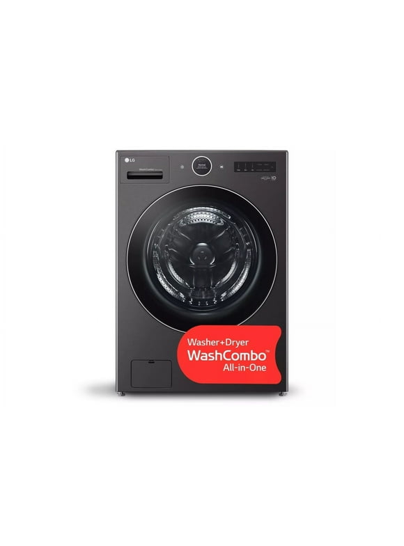LG-WM6998HBA-5-Cu-Ft-Black-Steel-Front-Load-All-In-One-Washer-Dryer-Combo_d8e16610-a9a3-46cb-8cad-f8a83b87ae7a.f204b6922860591110c732a7e8c0c70e.jpeg LG WM6998HBA 5 Cu. Ft. Black Steel Front Load All-In-One Washer/Dryer Combo - Image 1