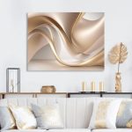 Luscious Liquid Gold In Subdued Pink And Taupe VII  Luscious Liquid Gold In Subdued Pink And Taupe VIII  on Canvas