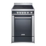 Magic Chef 24" Freestanding Electric Range in Stainless Steel/Black 24” W x 23.6” D x 35.5” H