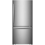 Mora 17.2 Cu. ft. 33.15 in Bottom-Freezer Refrigerator Stainless, New