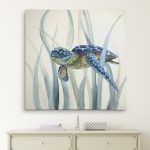 Pei  Turtle In Seagrass II  on Canvas
