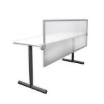 Polycarbonate Split Screen Desk Privacy Panel