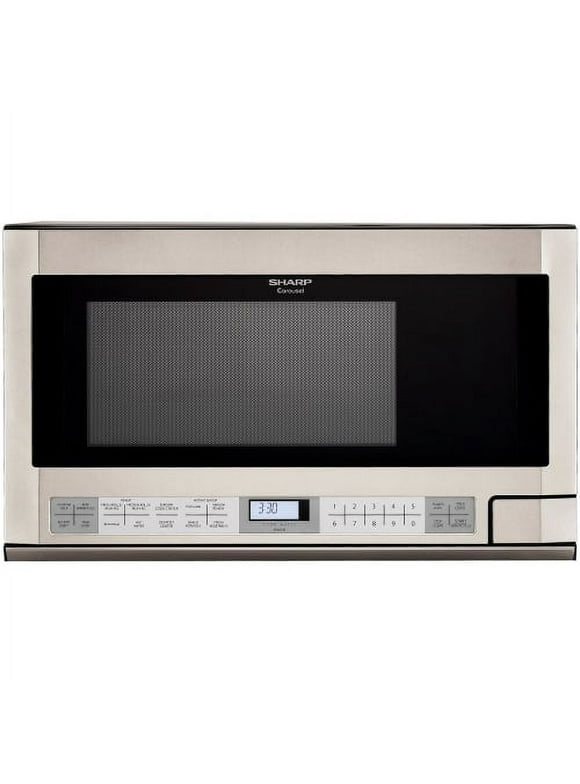 Sharp-R1214-Carousel-Over-the-Counter-Microwave-Oven-1-5-cu-ft-1100W-Stainless-Steel_59b9f8f9-ca03-444a-9625-eb95922b009b.2798aa9ed2630d79edd295b76acdd997.jpeg Sharp R1214 Carousel Over-the-Counter Microwave Oven 1.5 cu. ft. 1100W Stainless Steel - Image 1
