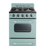 Unique Classic Retro 24" 2.9 cu/ft Freestanding Gas Range with Convection Oven and Sealed Burners