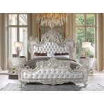 Upholstered Wingback Bed