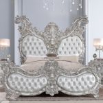 Upholstered Wingback Bed