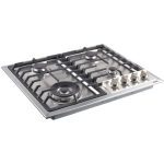 Galanz 24-In. Gas Cooktop with 15000 BTU Triple Ring Power Burner, Stainless Steel