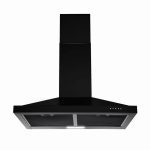 24 inch Wall Mounted Range Hood Kitchen Exhaust Stove Vent Hood 450 CFM 3-Speed Fan