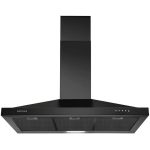 Range Hood 36 inch Black Wall Mount Range Hood in Black Stainless Steel Kitchen Vent Hood