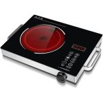 Wobythan Portable Induction Cooktop, 3500W Hot Pot Countertop Burner, Electric Stove Range Cooktop Touch Sensor Control with Rotary Switch