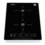 Equator 13" Built in/Freestanding 2 Vertical Burner Induction Cooktop in Black