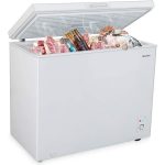 Ultra-Quiet Chest Freezer, MOOSOO 7.0 Cu ft Compact Freezer with Adjustable Temperature control