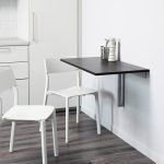 BJURSTA Wall-mounted drop-leaf table, 35 3/8x19 5/8 "