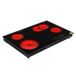 Electric Cooktop 30'' 4 Burners Stove Top Built-In Radiant Ceramic Sensor Touch