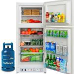 Smad 6.5 Cu ft Propane Refrigerator LPG Cottage Cabin Camper Gas Fridge RV Home