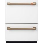 Cafe Cdd420p 24" Wide Double Drawer Dishwasher - Matte White / Brushed Bronze